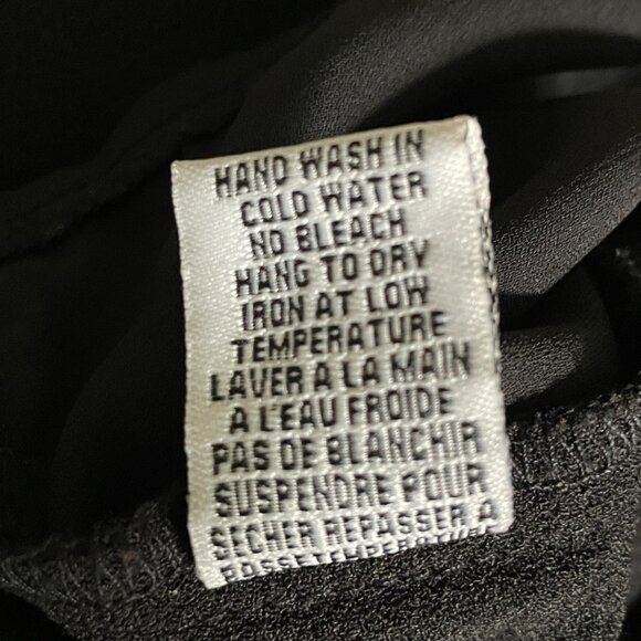 Jules & Leopold Black Rhinestone Trim Sleeveless BlouseTank Top-Large - Picture 9 of 12